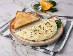Egg White French Omelette