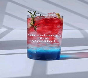 Strawberry Blue Mocktails