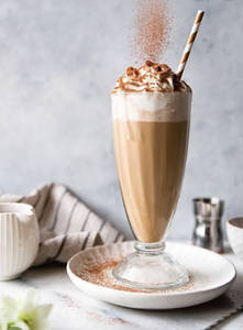 Cold coffee with ice crram