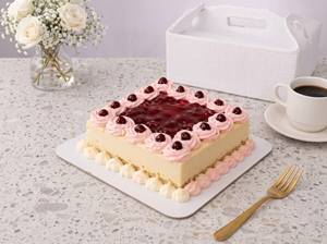 Strawberry Swirl Celebration Cheesecake