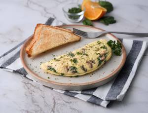 Spinach and Mushroom Omelette