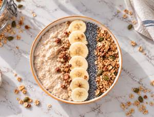 Chocolate Peanut Butter Oatmeal Bowl