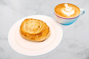 Chicken Patty & Hot Beverage Combo