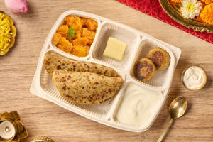 Sabudana Paratha Deluxe Vrat Thali