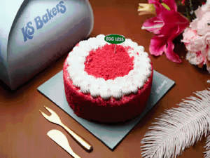 Eggless Red Velvet Cream Cheese Cake 1 Kg