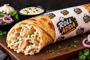 Malai chicken roll