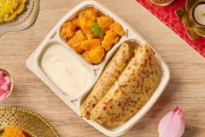 Sabudana Paratha Mini Vrat Thali