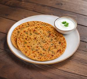 2 Jeera Paratha with dahi 