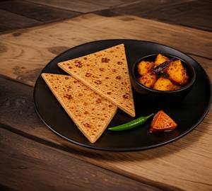 Aloo Masala (250Gm) With Desi Ghee Plain Paratha(2)