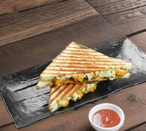 Chicken cheese corn bhujiya sandwich