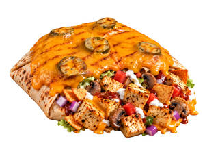 Cheesy Cajun Crunchwrap - Veg