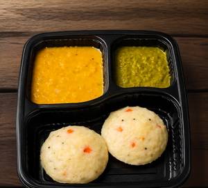 Vegetable Stuffed Idli With Chutney
