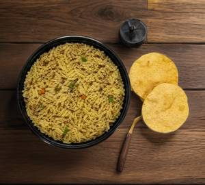 Jeera Pepper Rice With Appalam [2 Pieces]