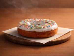 White - Chocolate Donut