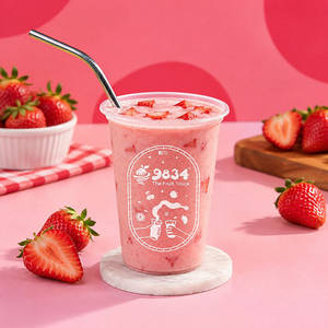 Strawberry Milkshake With Pieces (340ml)