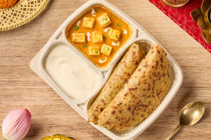 Sabudana Paratha & Paneer Makhani Vrat Thali