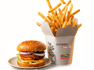 Burger with French Fries
