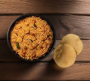 Peanut Rice With Appalam [2 Pieces]