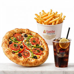 7' Veggie Pizza Combo