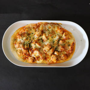 Balchão Prawns Flatbread