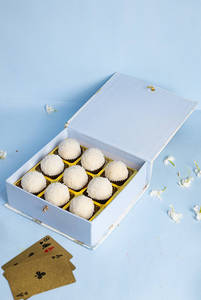 COCONUT TRUFFLES :  Box Of 9