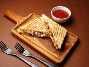 Grilled Chicken Tikka Sandwich - Loaded & Spicy