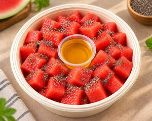 Watermelon N Chia Fruit Bowl (184 Kcal | Protein 4.4 G | Carbs 38.4 G)