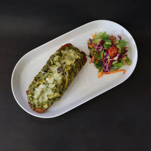 Pesto Chicken Open Toast
