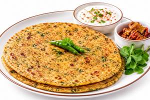 Aloo Puri ( 4 Puri With Aloo Sabji And Salad)