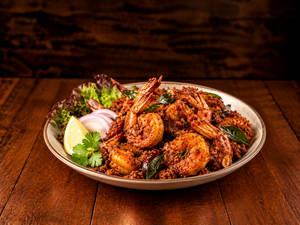 PRAWNS SUKHE CHETTINAD MASALA