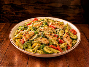PASTA PRIMAVERA AL PESTO - CHICKEN