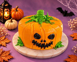 Pumpkin Halloween Swiss Chocolate Cake