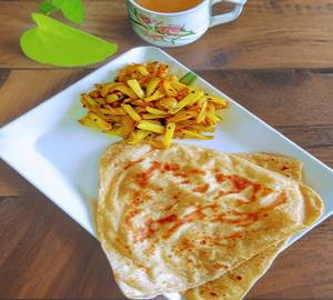 Paratha (2pc) Aloo Bujiya Sabji