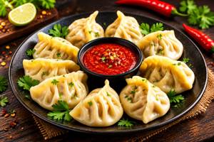 Veg Steamed Momos [6 Pieces]
