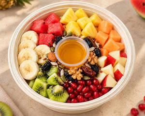 Exotic Fruit N Nut Bowl (357 Kcal | Protein 7.1 G | Carbs 68.8 G)