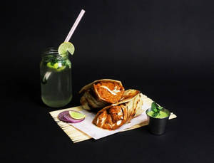 Butter Chicken Roll + Virgin Mojito