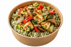 Pesto Paneer Rice Bowl