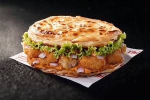 Crispy Baked Chipotle Chicken Paratha Burger