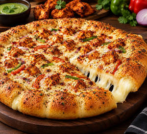 Chicken Tikka Cheese Burst Pizza