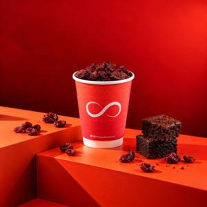 Brownie Cranberry Thickshake