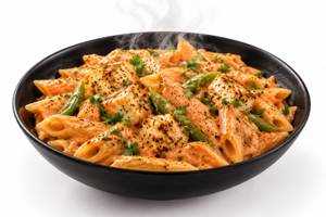 Paneer Pasta Penne Pink Sauce