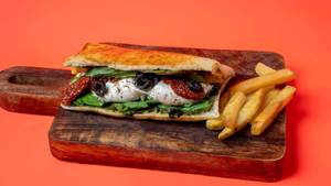 Crusty Burrata Napoli Sandwich