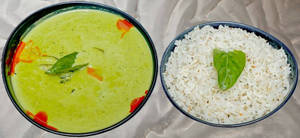 Green Thai Curry With Flavoured Rice
