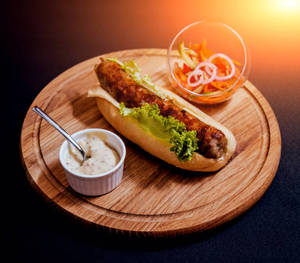 Chicken Seekh Kabab Hot Dogs