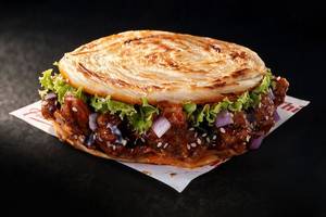 Teriyaki Chicken Dynamite Paratha Burger