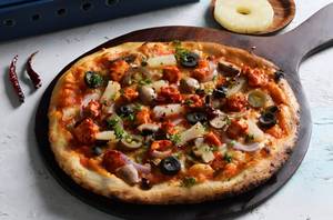 Large Veg Hawaiian Thin Crust Pizza
