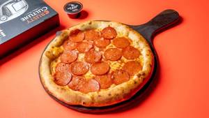 Charred Italian Pepperoni Pizza