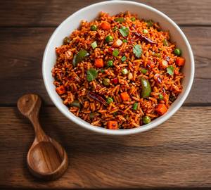 Schezwan garlic fried rice