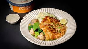 Grilled Fish With Mashed Potato