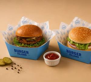Veggie Burger With Aloo Tikki Burger